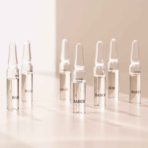 BABOR Hydra Plus Ampoule Concentrate, Moisturizing Skincare Capsule, Hyaluronic Acid Serum, Deeply Nourish to Plump and Smooth Skin, Anti Aging Serum 7 Day Treatment