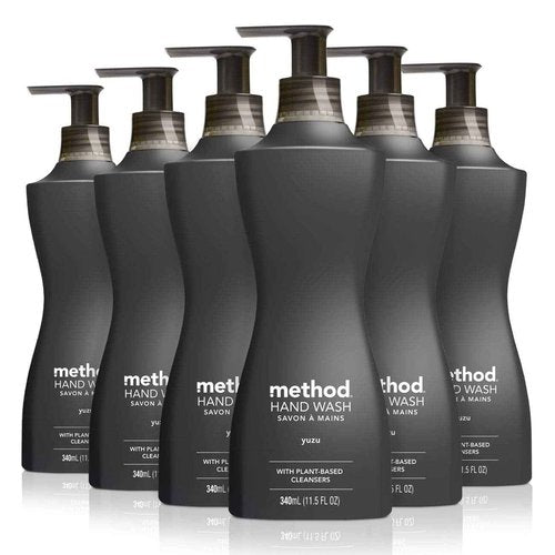 Method Gel Hand Wash, Yuzu, 11.5 fl oz (Pack of 6)