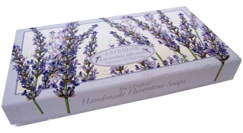 Saponificio Artigianale Fiorentino Soap Lavanda (Lavender) Bath Soap, 3 x 4.40 oz