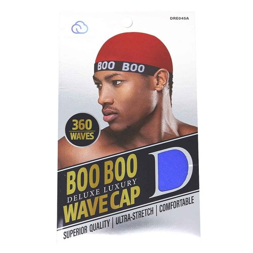 Dream World Booboo Stocking Wave Cap (4 Packs)-Wire Elastic Band (Multi Color)