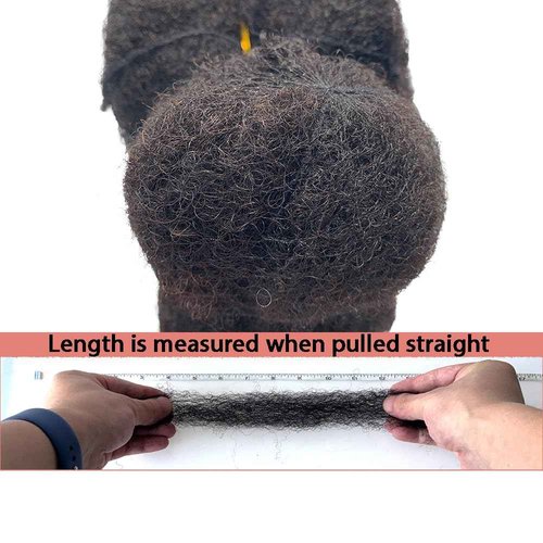Tight Afro Kinky Human Hair for Dreadlocks,Ideal for Making Locs,Repair Extensions,Twist or Braids 2 Bundles/Package Natural Black #1B 10inch