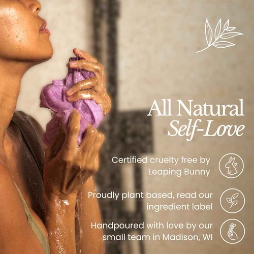 Bare Botanics 3 pc Body Scrub Gift Set - Ready to Gift Naturally Scented Sea Salt Scrub Made in Madison, WI - Formulated w/Skin Loving Moisturizers - Vegan, Cruelty Free Exfoliator w/a Cute Spoon