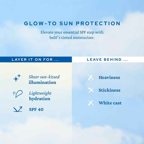 belif Dew Guard Vitamin C Glow Tint SPF 40 - Niacinamide, Hyaluronic Acid, Glow Booster + Serum + UVA/UVB Protection, Korean Tinted Mositurizer, 1.69 fl. oz