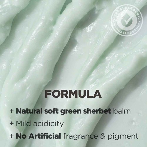 HYGGEE Soft Reset Green Cleansing Balm - Vegan Gentle Makeup Remover Sherbet Cleanser - Milky Oil Based Cleanser - Tea Tree Extract & Jojoba Oil - Hypoallergenic for Sensitive Skin, 3.38oz.