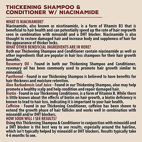 Suavecito Hair Loss Treatment Kit For Hair Regrowth - Minoxidil 5%, Hair Thickening Shampoo & Conditioner With Niacinamide & Biotin, Matte Hair Cream With DHT Blocker For Styling Thinning Hair To Look Thick & Full With Volume