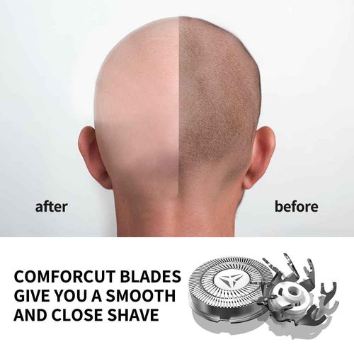 Shaver Replacement Blades for Skull Shaver Pitbull Replacement Blade,Replacement Heads for Pitbull Gold/Silver/Platinum Pro Shaver (12 Blades)