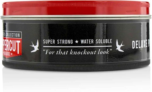 Uppercut Deluxe Barbers Collection Deluxe Pomade, 10.5 oz / 300g - Strong Hold, High Shine Hair Pomade – Water-Based, Easy Washout – Classic Barber Styling for Slick Backs, Side Parts & Pompadours