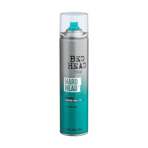 TIGI Hair Spray, Extra Strong Hold, All Hair Types | Bed Head Hard Head | 11.7 oz | 2 Pack | All Day Style