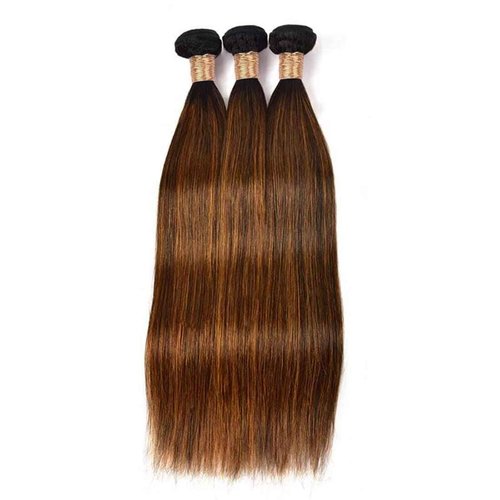 P430 Highlight Brown Bundles Human Hair Bundles 12 14 168 Inch Straight P4/30 Highlight Bundle Brown Bundle Unprocessed Brazilian Virgin Hair Quick Weave Hair for Black Women
