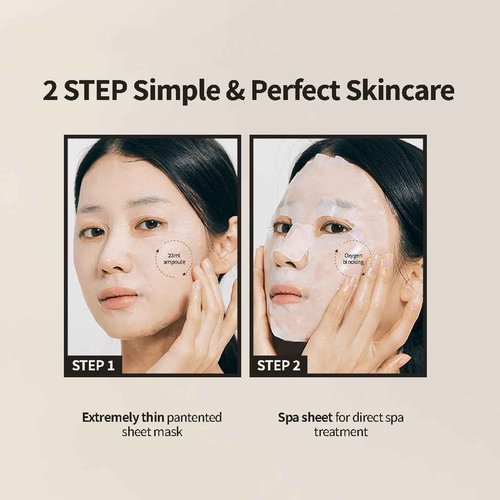 HEVEBLUE Black Yuja Bean Makeup Spa Mask Pack 10ea - 0.8 Fl. Oz of Ampoule Per Sheet, Nourishing, Sensitive Skin, Korean Skincare, Aesthetic, Moisturizing, Vegan, Hypoallergenic, K-Beauty