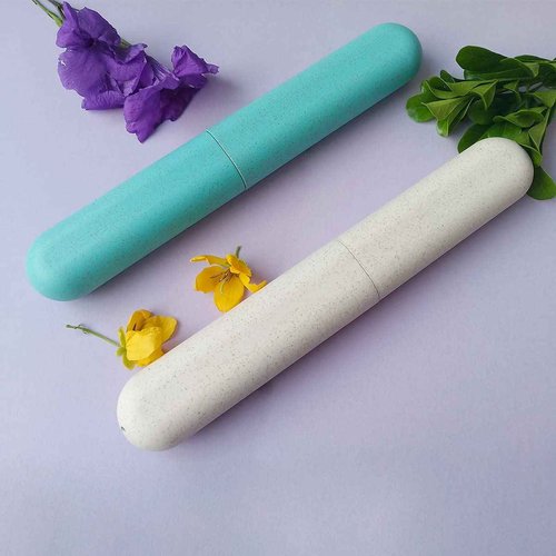 ZYYC 4 Pack Travel Toothbrush Case, Holder Toothbrush Travel Containers for Trip Home Camping Dust-Proof and Sanitary, Travel Toothbrush Holder