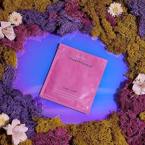 LightStim SheetMasque Rejuvenating, Breathable, Bio Cellulose Mask Drenched in Hydrators, Peptides, and Antioxidants to Soften Lines and Reduce Redness for Glowing, Healthy-Looking Skin
