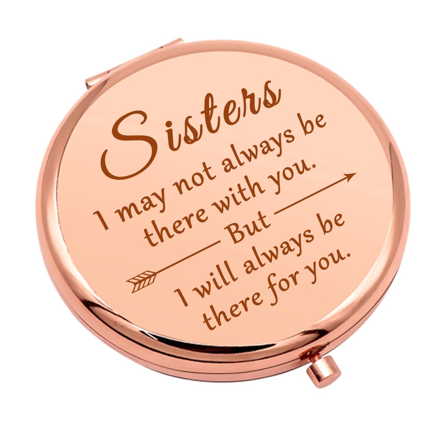 Sister Gifts from Sister Birthday Gifts for Sister Compact Makeup Mirror for Best Friend Bestie Sister Birthday Gifts Thank You Gifts for Her Folding Makeup Mirror Christmas Graduation Gifts