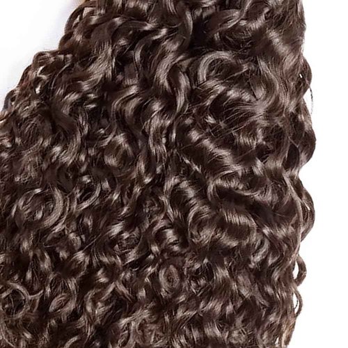 Water Wave Human Hair Bundles 14 16 18 Inch #4 Chocolate Brown Bundles Human Hair 12A Unprocessed Native Virgin Hair 100/PC 3 Extensions Wet and Wavy Weave for Women