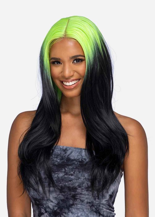 Vivica A. Fox BILLIE, SYNTHETIC HAIR, Natural Baby Lace Wig, Color P2216, Piano Color, Light Brown, Platinum, Reddish Blonde Mixed