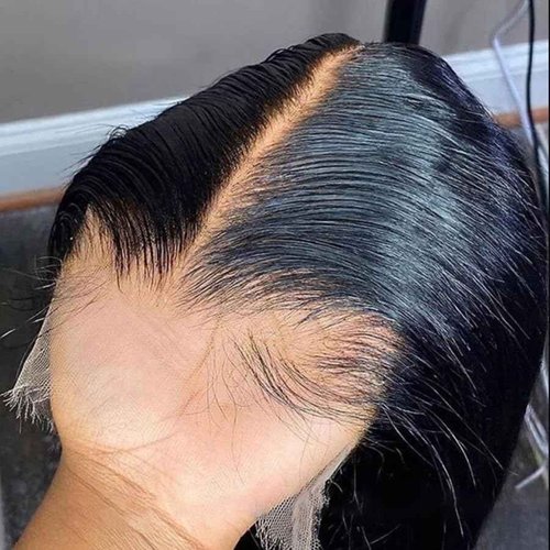 SKINLIKE Real HD Lace Frontal Human Hair Pre Plucked Natural Hairline Invisible Closure Ultra Thin Swiss HD Lace Bleach Knots Closure Human Hair with Baby Hair (5x5 Hd Body Wave, 14 inch)