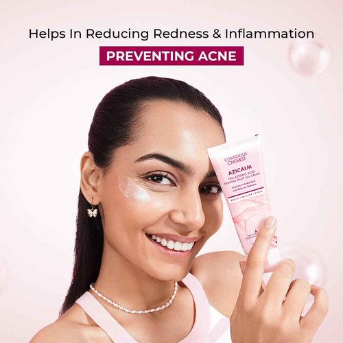 Conscious Chemist® 10% Azelaic Acid Cream 50g | Face Moisturizer for Acne-Prone Skin, Redness Relief & Irritation | For Men & Women | All Skin Types | Azicalm