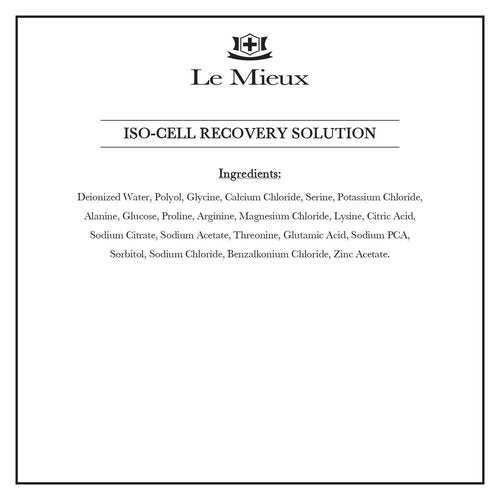 Le Mieux Iso-Cell Recovery Solution Facial Toner - Soothing Face Mist, Hydrating Amino Acid & Mineral Spray to Help Calm Post-Treatment Skin, No Parabens or Sulfates (6 oz / 180 ml)
