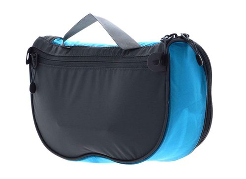 Sea to Summit Small Hanging Toiletry Bag, Extra Compact Travel Organizer for Minimalist Adventures, Atoll Blue