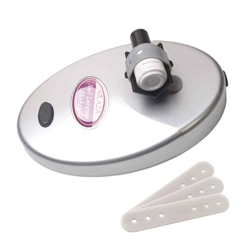 Laza Nail Lacquer Shaker Nails Gel Polish Varnish Adjustable Bottle Shaking Machine Shake Evenly Tools for Nails Art - Sliver