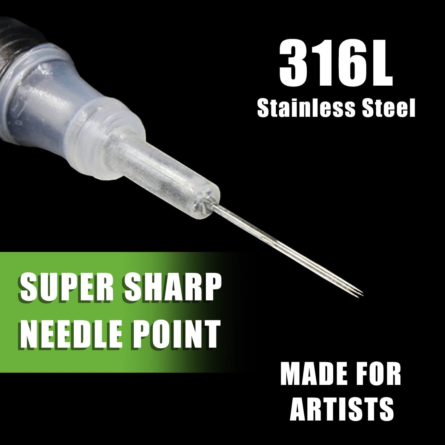 Tattoo Cartridge Needles - Beoncall Assorted 40PCS Cartridge Needles Mixed RL RS M1 RM 1205RS 1207RS 1209RS 1205RL 1207RL 1209RL 1207M1 1207RM #12 0.35 Diameter Round Liner Magnum