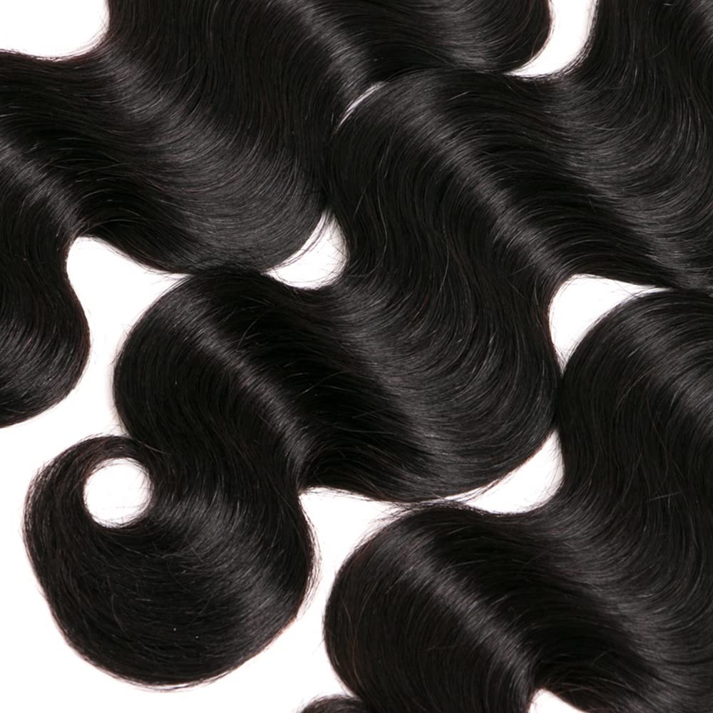 8A Body Wave Hair Bundles Brazilian Virgin Human Hair Bundles Body Wave 20 Inch 100% Unprocessed Virgin Hair Bundles Body Wave Weave Hair Human Bundles