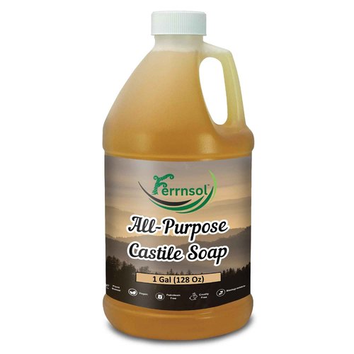 AP Castile Soap Liquid (1 Gallon) – Unscented, Fragrance-Free, Refill – Natural All-Purpose Soap for Home, Hands, and More – Gentle, Non-Toxic formula – 128oz - Made in USA