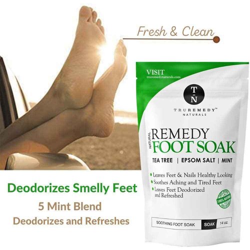 Remedy Tea Tree Oil Foot Soak + Tea Tree Oil Balm to Fight Athletes Foot, Feet Odor, Jock Itch, Ringworm, Eczema, Nail Issues, Skin Rashes, Irritations, Soften Calluses and Soothes Sore Tired Feet