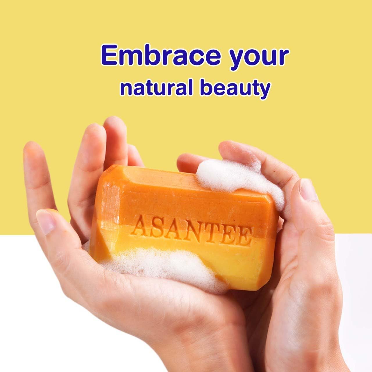 ASANTEE Tamarind and Turmeric with Honey Cleansing Soap Pack of 6