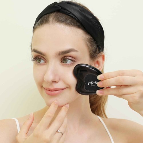 pfefe Stainless Steel Cryo Gua Sha - Gua Sha Facial Beauty Tools - Metal Skin Care Gua Sha for Body SPA Face Neck Eye