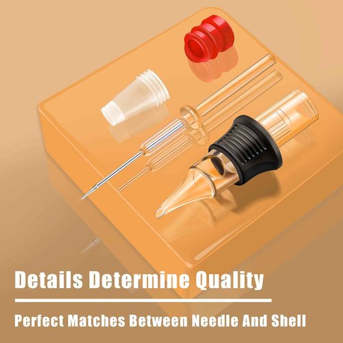 Tattoo Cartridge Needles - 80Pcs Tattoo Needles 1205CM 1207CM 1209CM 1211CM Curved Magnum (12CM Mixed)