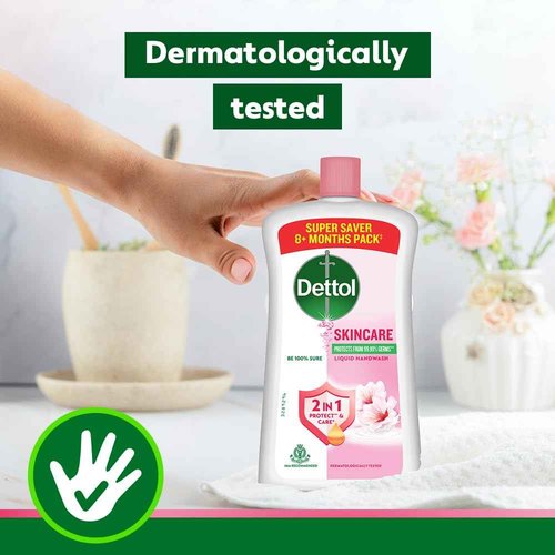 Dettol Skincare Liquid Handwash | 875ml (29.59 Fl Oz) | Pack of 2