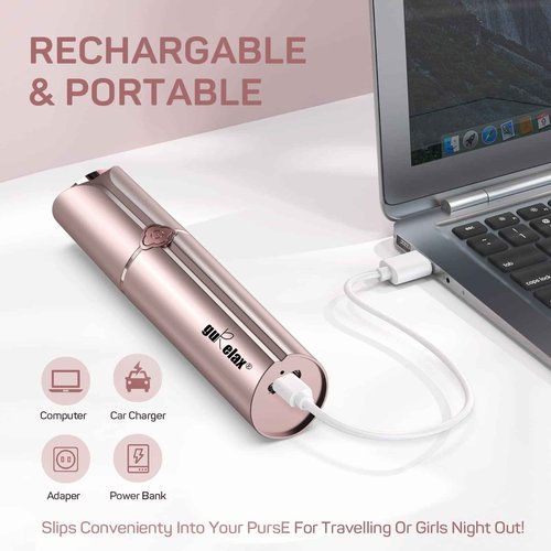 Hair Removal Device, Facial Hair Removal for Women- Gurelax Womens Hair Remover Painless Face Hair Removal/Shavers for Chin Upper Lip Peach Fuzz-Included 4 x Replacement Heads