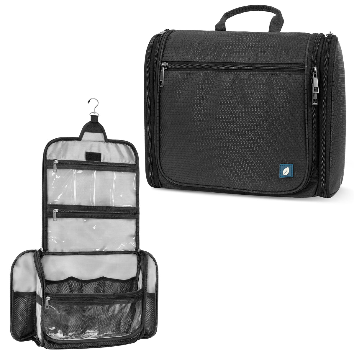 Travel Toiletry Bag Organizer Large Water-Resistant Hanging Cosmetic Case Men Women