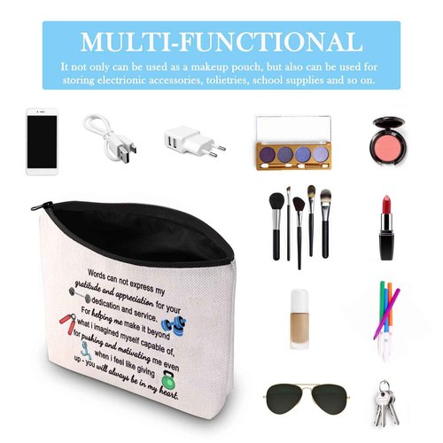 GJTIM Fitness Instructor Appreciation Gift Gym Gift Personal Trainer Thank You Zipper Pouch Accessories (motivating me bag)