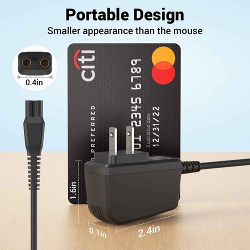 CGGXJP 15V Charger Cord Compatible with Philips Norelco HQ8505 3000 5000 6000 7000 9000 Series (Older Model) Multigroom MG5750 MG7750 MG7770 MG7790 Electric Shaver Razor Trimmer Adapter Charging Cord