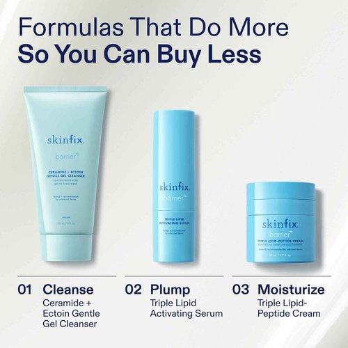 Skinfix Ceramide + Ectoin Gentle Gel Cleanser Mini - 5 oz - Removes Makeup & SPF - Cleanses & Hydrates Skin - Vegan, Cruelty Free