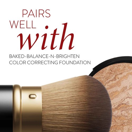 LAURA GELLER Baked Balance-N-Glow Illuminating Color Correcting Foundation - Light - Retractable Airbrush Kabuki Brush (2 PC)