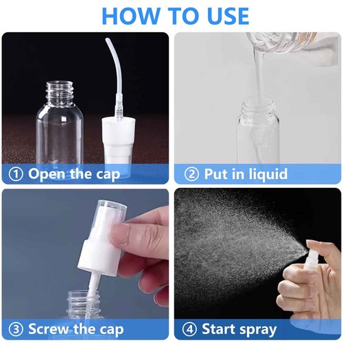 DTDNZKN 6 Pack 0.17 Oz (5ml) Mini Perfume Travel Refillable Bottles, Fine Mist Refillable Mini Perfume Atomizer, Empty Pump Container for Traveling and Outgoing