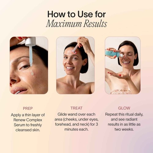 Solawave Renew Complex Red Light Therapy Activation Serum for Face & Neck | Pairs with LED Facial Wand Device | Hydrates & Plumps the Skin | Blue Tansy, Aloe Vera, Hyaluronic Acid (1 Oz)