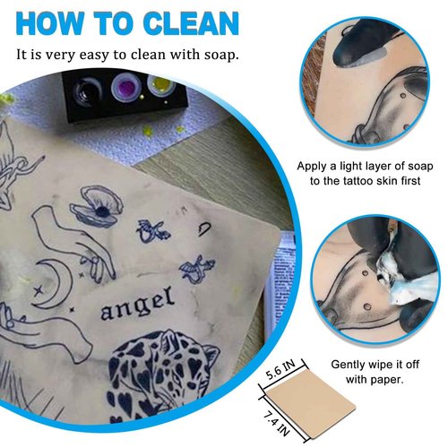 Emalla 3MM Fake Tattoo Skin - 20Pcs Premium Silicone Skin Practice Kit 7.48"x5.6" Double Sides Fake Skin Practice for Beginners and Artists Tattoo Supplies