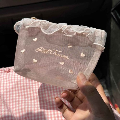 SIAIBIN Cute Makeup Bag Y2k Cosmetic Bag for Purse Coquette Aesthetic Make Up Bag Bow Aesthetic Bag (Pink)