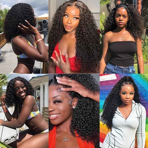 14 Inch Kinky Curly Clip ins Human Hair 110g 8pcs 20 Clips 3C 4A Curly Clip In Hair Extensions Real Human Hair Brazilian Virgin Hair Full Head for Women Natural Black