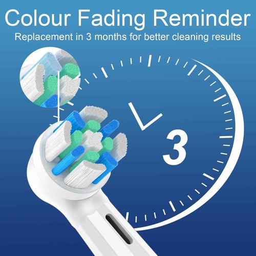 12 Pack Replacement Heads with Medium Soft Bristles Compatible with Oral b IO 2/3/4/5/6/7/8/9/10 Series Electric Toothbrush, IO Brush Heads Compatible with Oral b (Black/White)