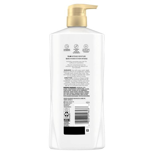 Pantene Conditioner, Daily Moisture Renewal - Pro-V Nutrients for Dry, Color-Treated, Straight to Curly Hair, 72-Hour Hydration & Softness, 25.1 Oz Each, 2-Pack + Miracle Rescue Shot (0.5 Oz)