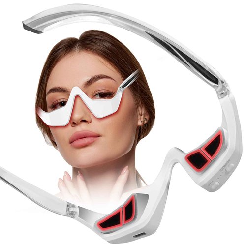 AYYHG Renewa Eyelift Device – Red Light Under Eye Therapy with Microcurrent & 3D Fit Design | Reduces Wrinkles, Dark Circles & Puffiness | Silent Operation for Sensitive Skin & Busy Lifestyles
