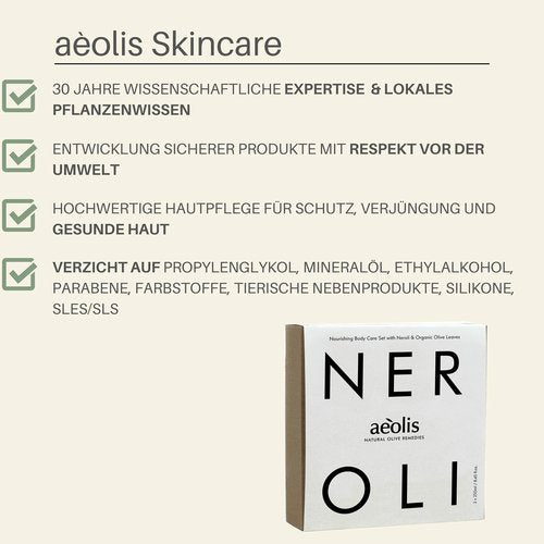 AEOLIS Refreshing Shower Gel with Neroli and Olive Leaves – Greek Olive Oil Shower Gel for Men & Women – Clean Beauty Body Cleanser – Natural Skincare from Greece – Invigorating Body Care 9.12 Fl Oz
