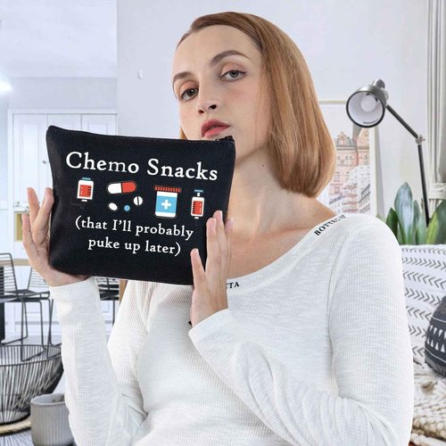 G2TUP Funny Chemo Snacks Chemo Bag Chemo Care Package For Women Warriors (Chemo Snacks)