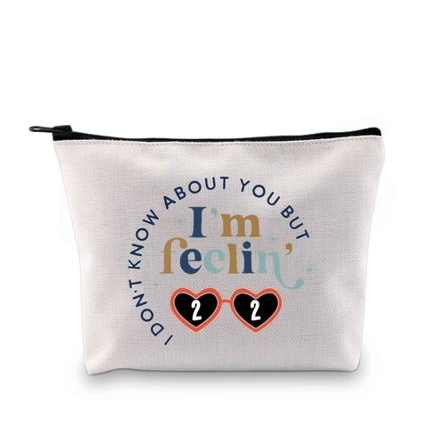 XYANFA I'm Feeling 22 Makeup Bag 22 Birthday Gift Singer Fans Gift Singer's Merchandise (feelin' 22)
