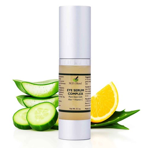 M.D. Blend Plant Stem Cell Eye Serum Complex | Aloe Vera, Vitamin C | Hydrating Eye Treatment | Airless Pump - 15ml